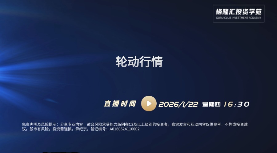 轮动行情| 交易先锋（2026/1/22）