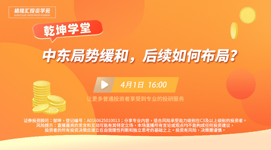 乾坤学堂|中东局势缓和，后续如何布局？