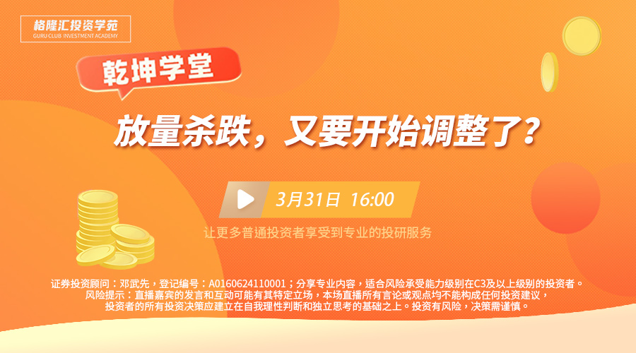 乾坤学堂|放量杀跌，又要开始调整了？